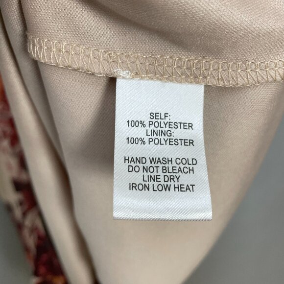 Lulus Shifting Dears Floral Shift Dress Cut Out Sleeve Beige‎ Cream Mini Large - Picture 13 of 16